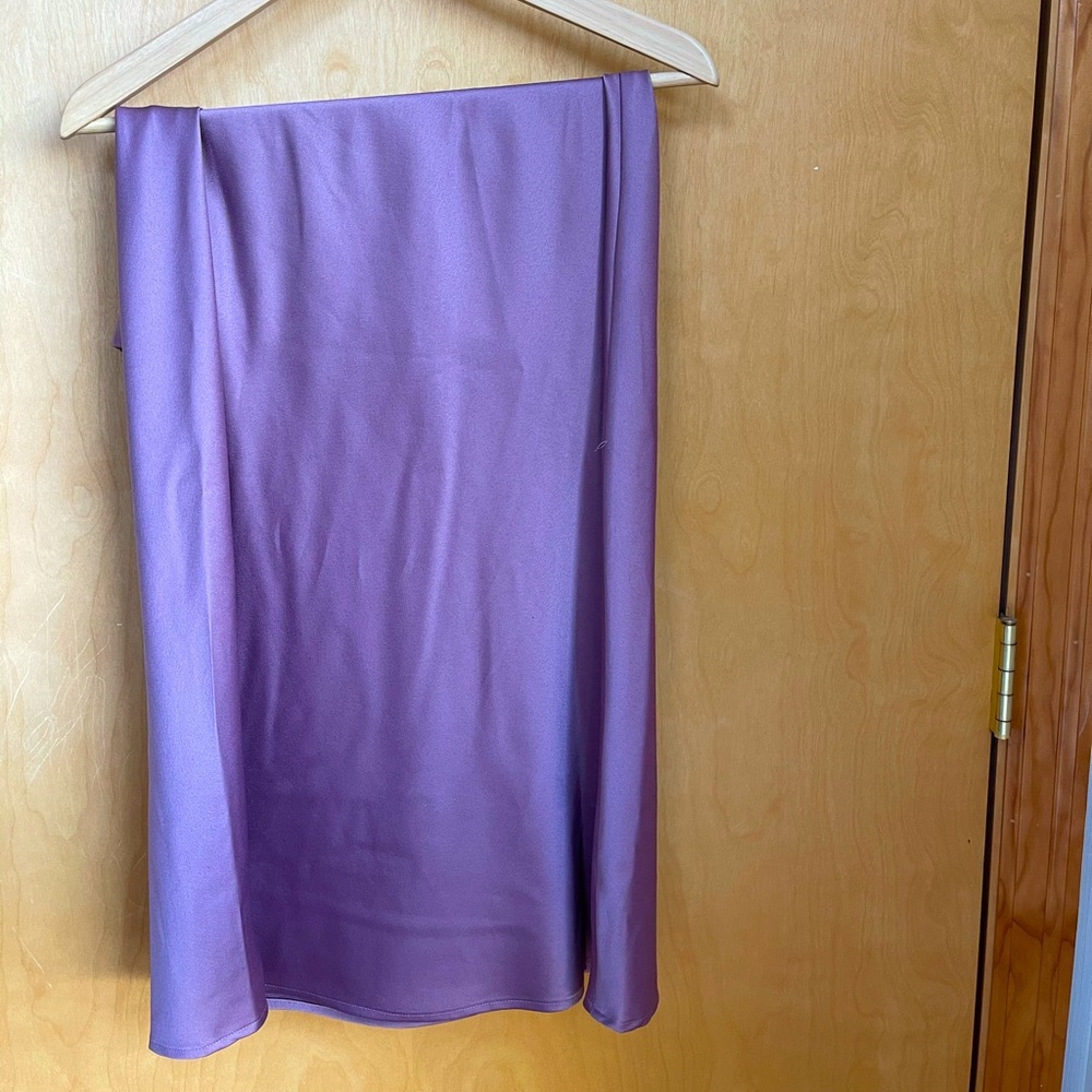 Satin-y midi skirt